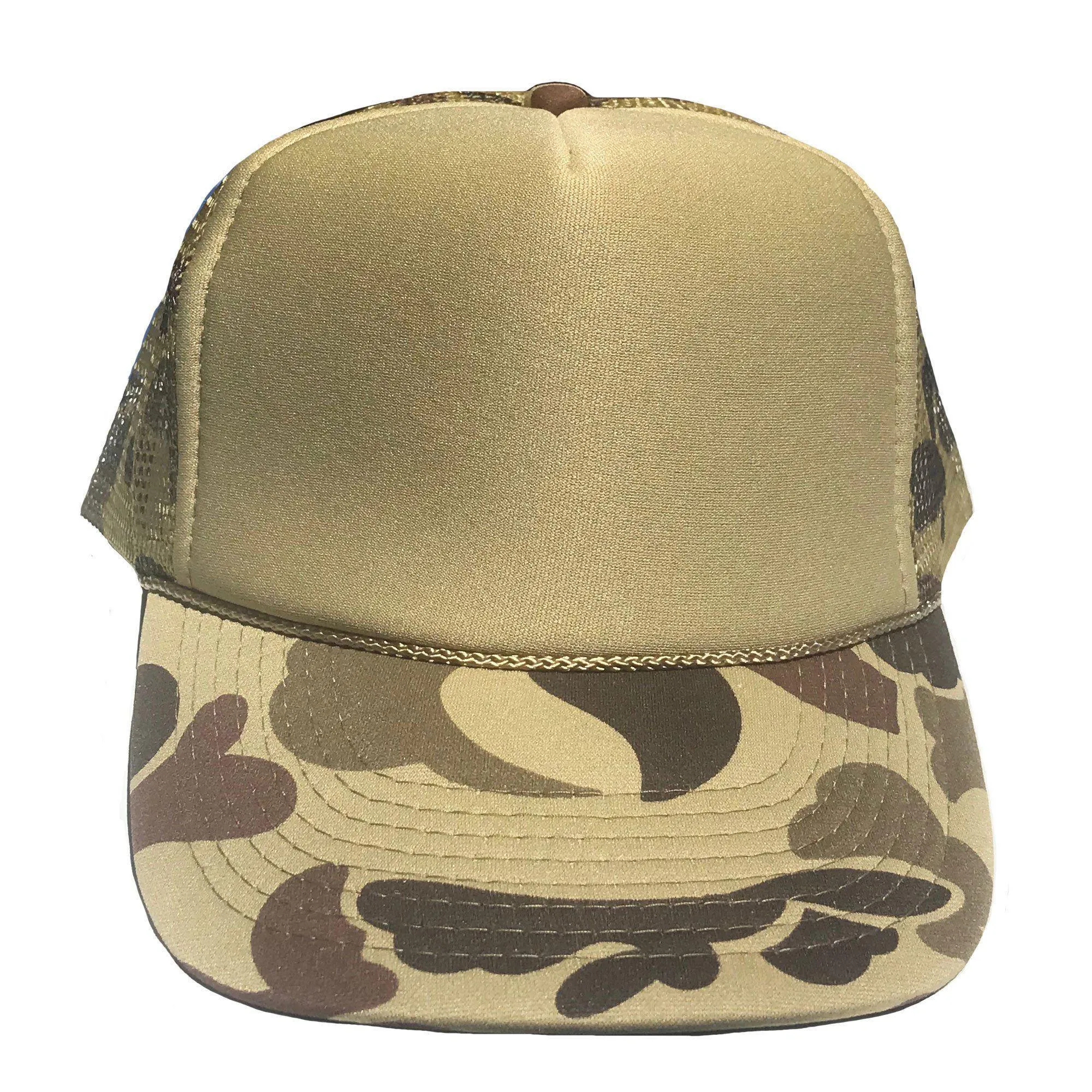 1 Dozen Camouflage Camo Hunting Baseball Trucker Foam Mesh Hats Caps Wholesale Lot Bulk
