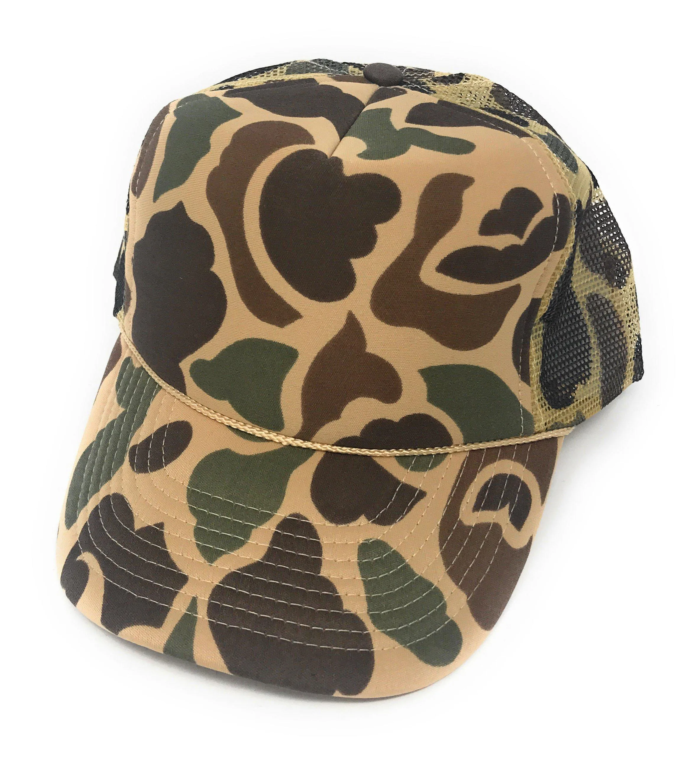 1 Dozen Camouflage Camo Hunting Baseball Trucker Foam Mesh Hats Caps Wholesale Lot Bulk