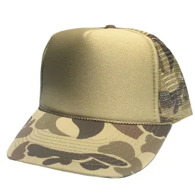 1 Dozen Camouflage Camo Hunting Baseball Trucker Foam Mesh Hats Caps Wholesale Lot Bulk
