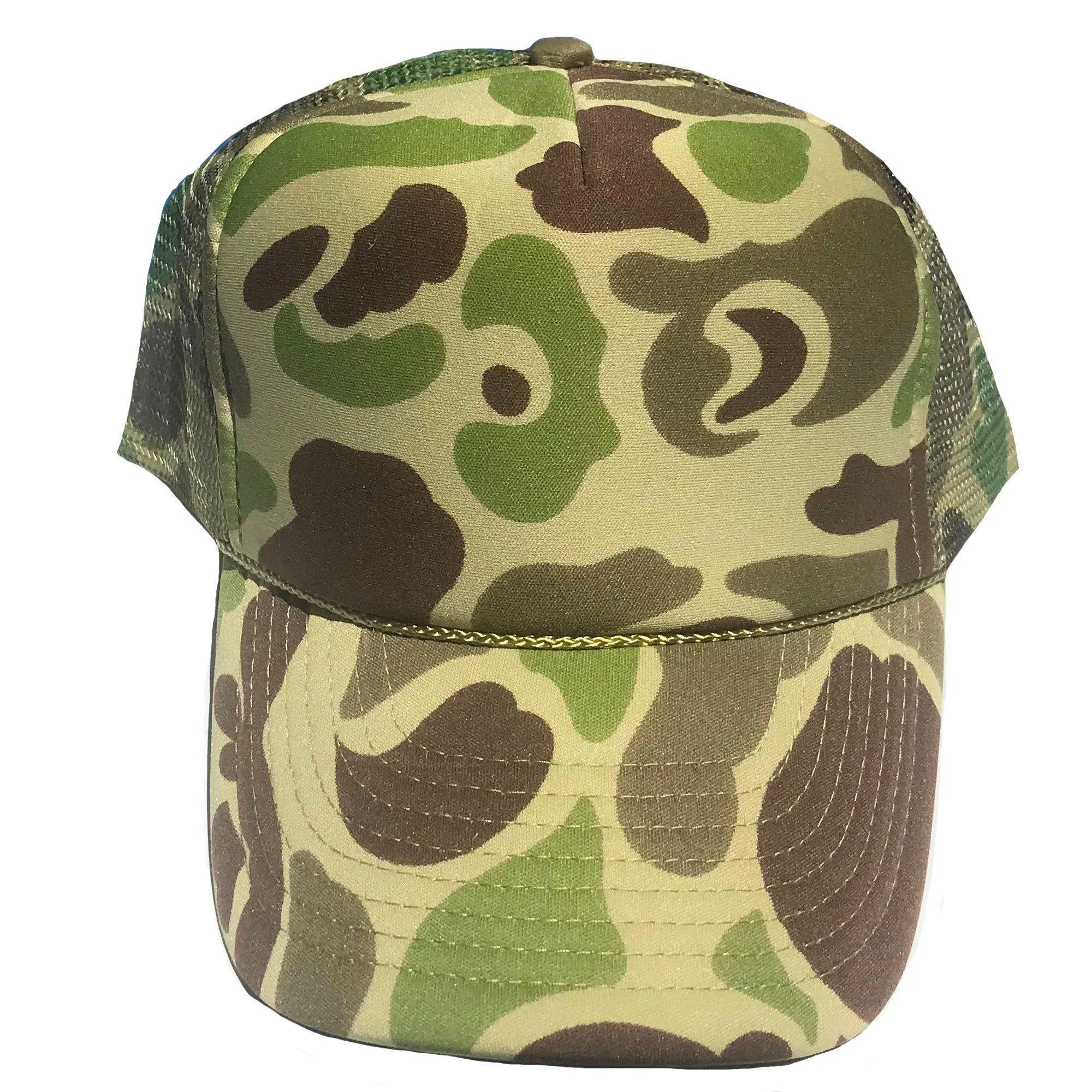 1 Dozen Camouflage Camo Hunting Baseball Trucker Foam Mesh Hats Caps Wholesale Lot Bulk