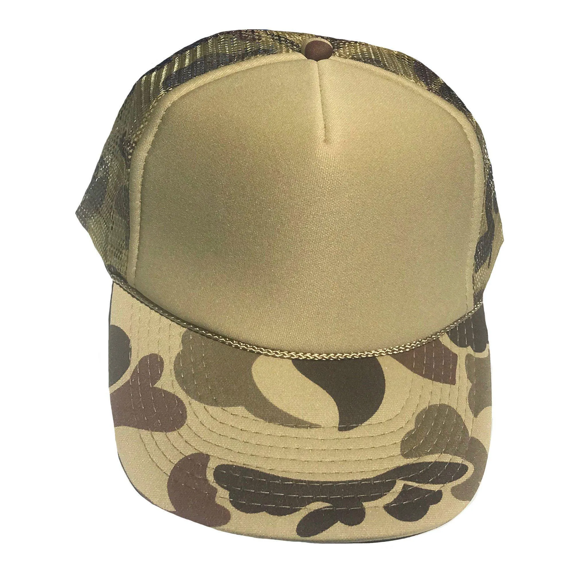 1 Dozen Camouflage Camo Hunting Baseball Trucker Foam Mesh Hats Caps Wholesale Lot Bulk