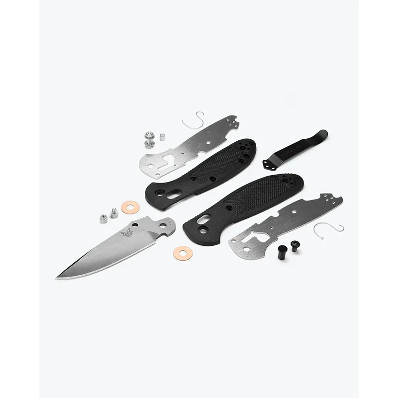 556-S30V Mini Griptilian | Black Grivory | Drop-Point