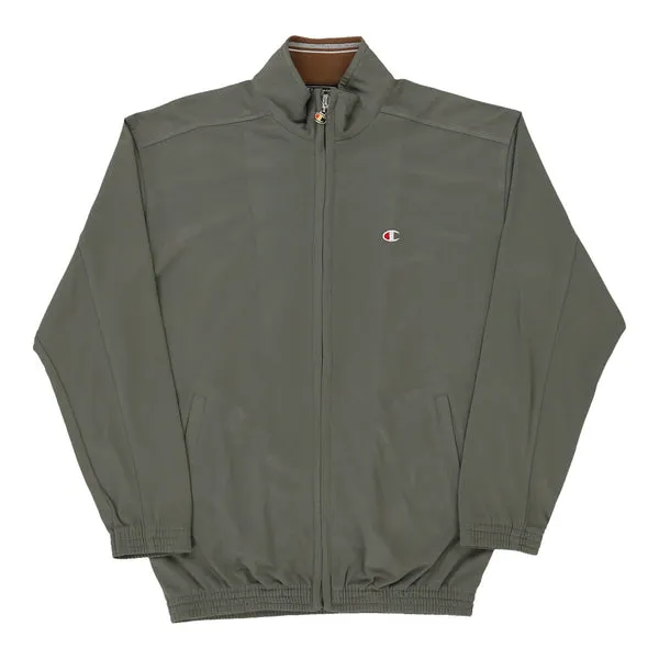 Age 11-12 Champion Track Jacket - Medium Grey Polyester