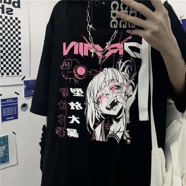 Aime Cartoon Comic T shirt Dark Style for Teen SP280