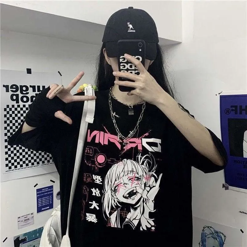 Aime Cartoon Comic T shirt Dark Style for Teen SP280