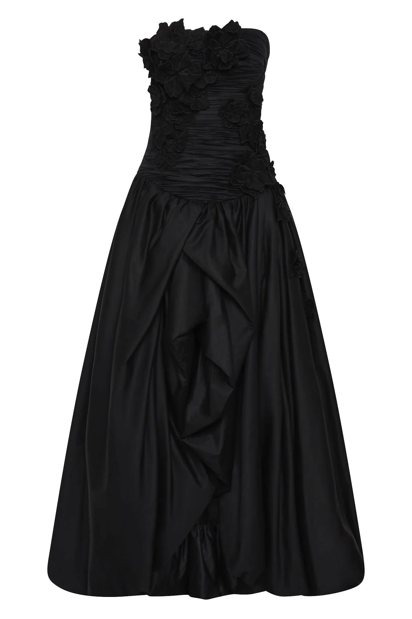 Aje Splendour Flower Gown in Black