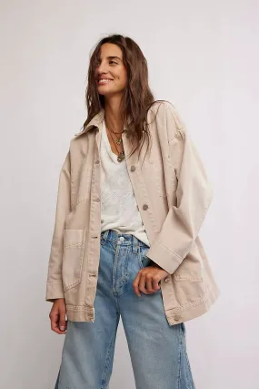 Avery Denim Jacket Tan