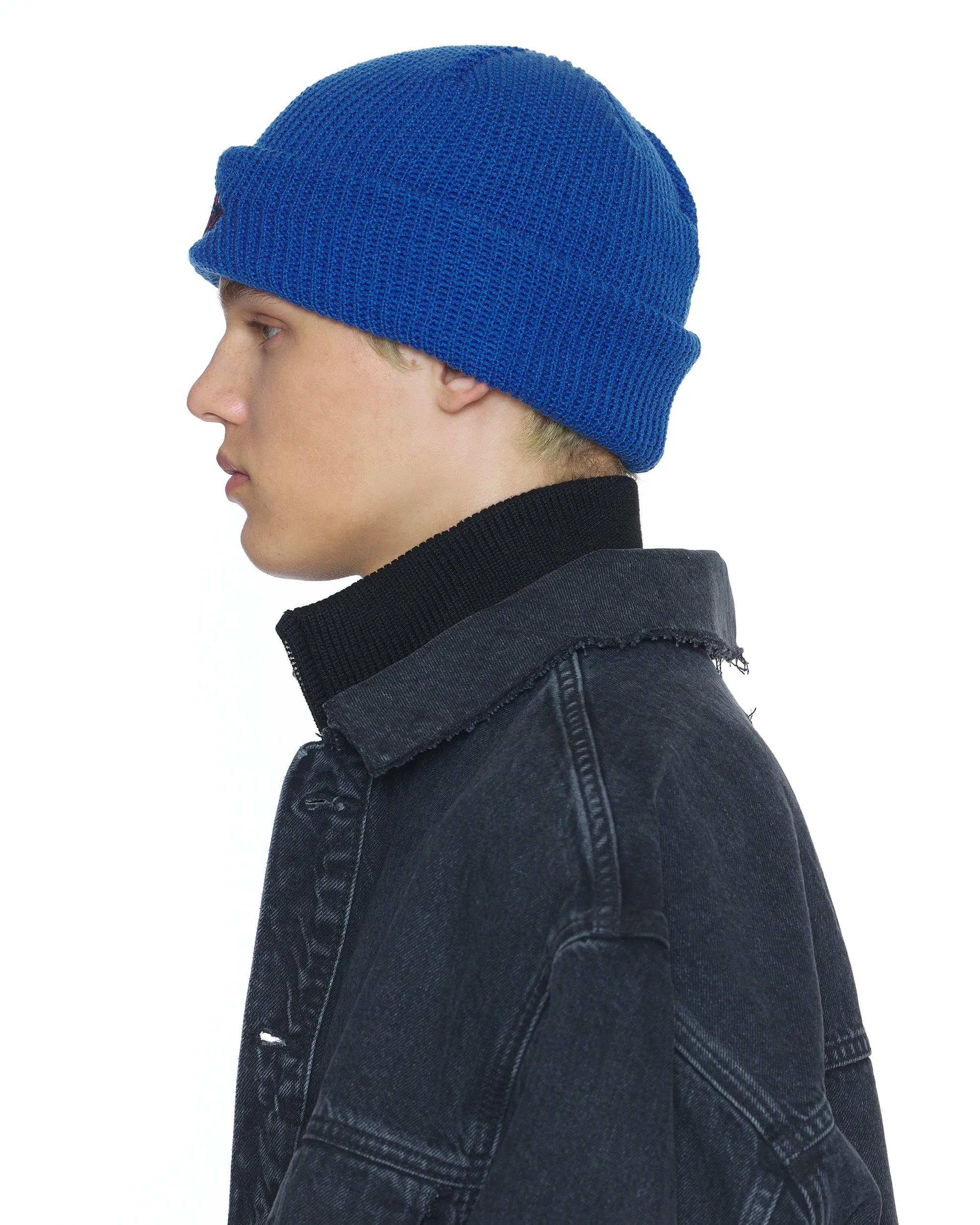 BEANIE / ROAD SIGN / BLUE