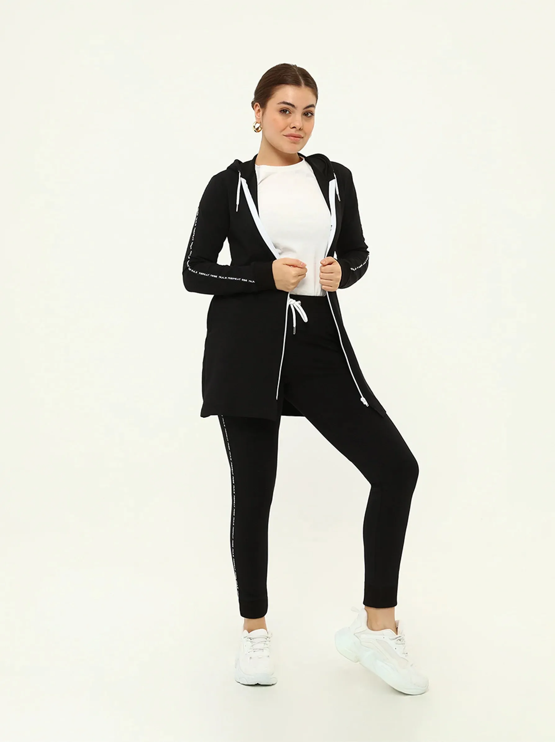 Black Bias Detailed Tracktop