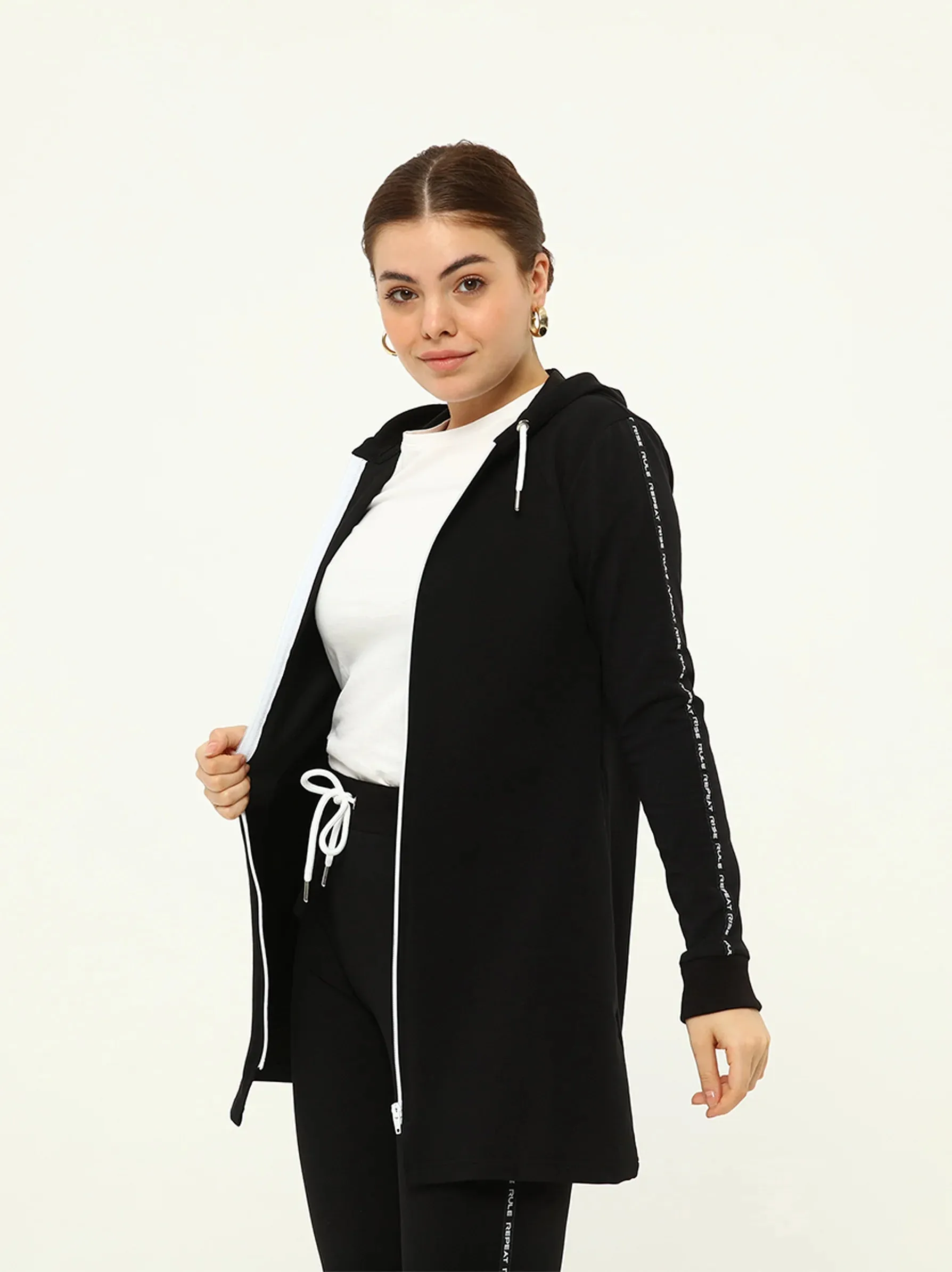 Black Bias Detailed Tracktop