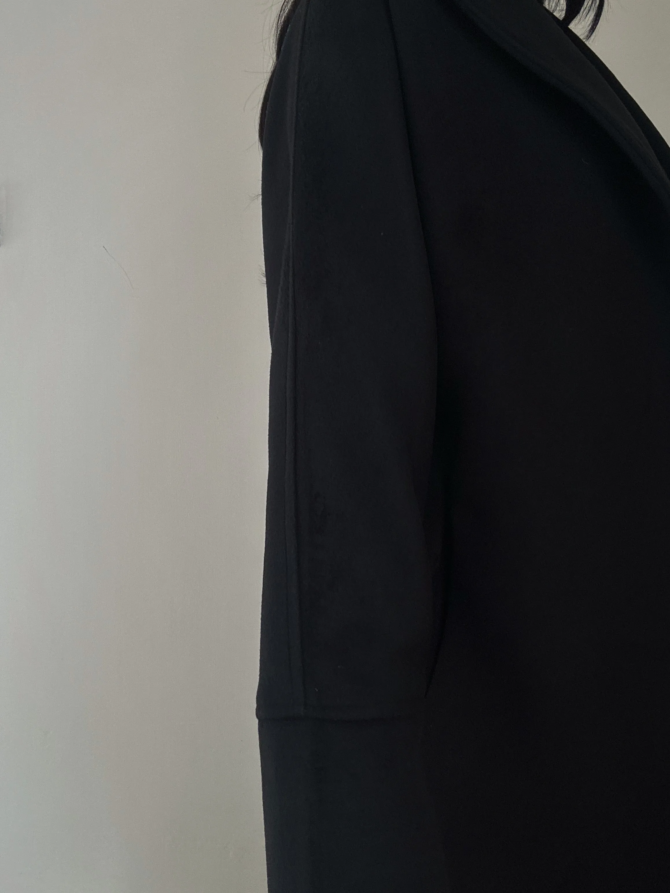 Black Long Belted Coat
