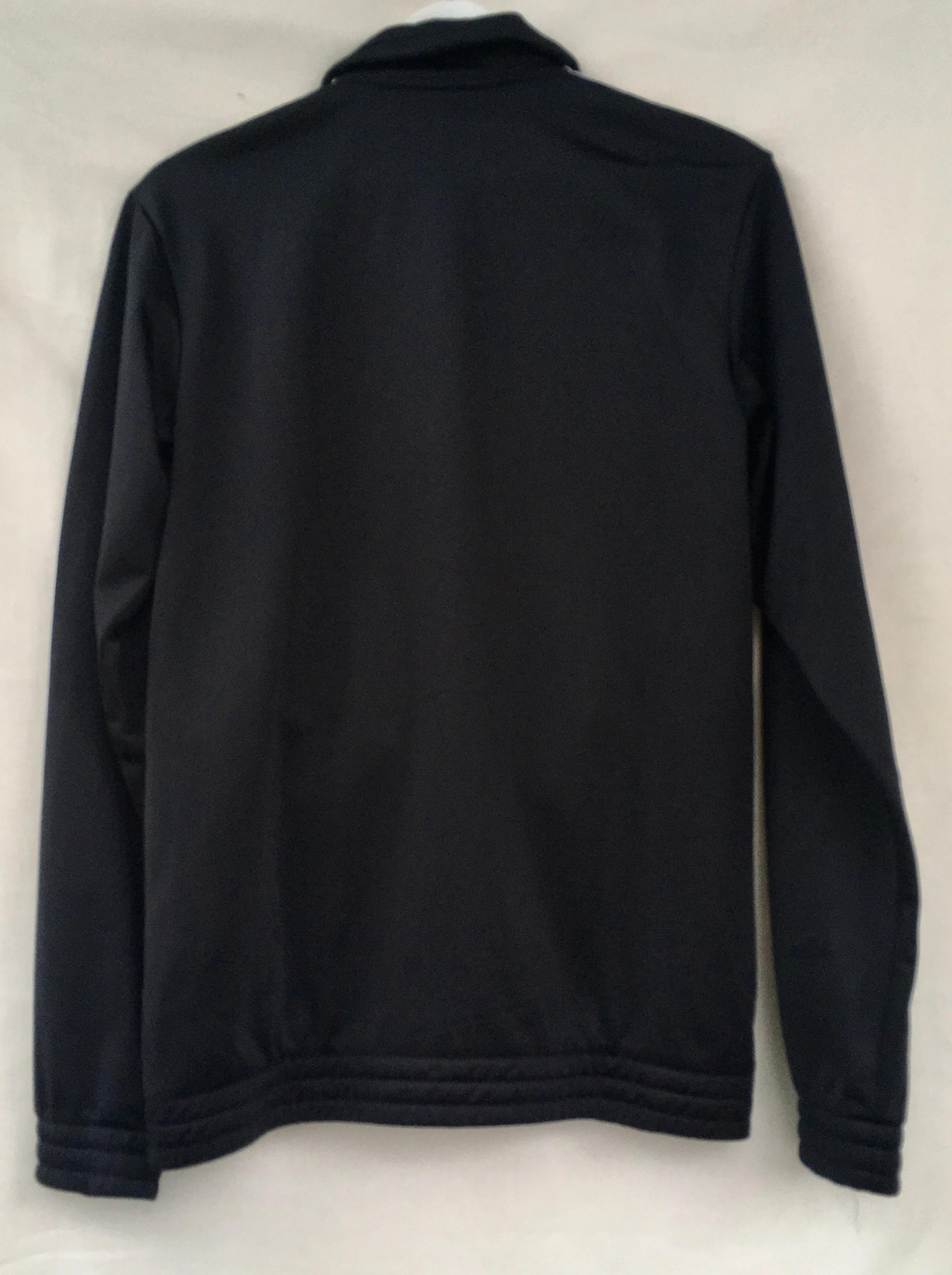 Black with white stripes Adidas track jacket M