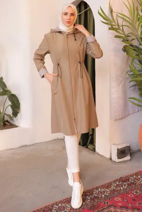 BNG Women Seasonal Trench Coat Beige - Clermont