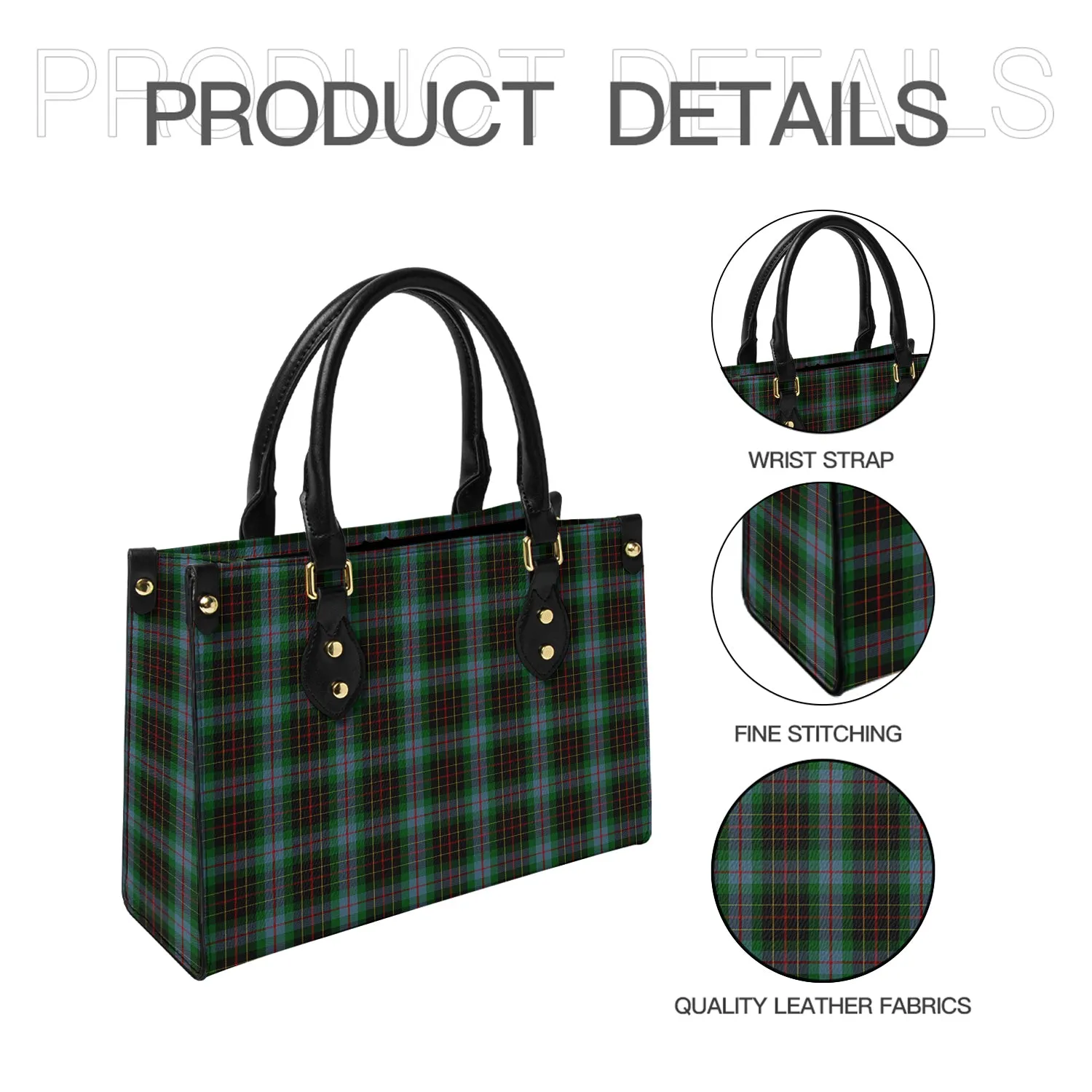 Brodie Hunting Tartan Leather Bag