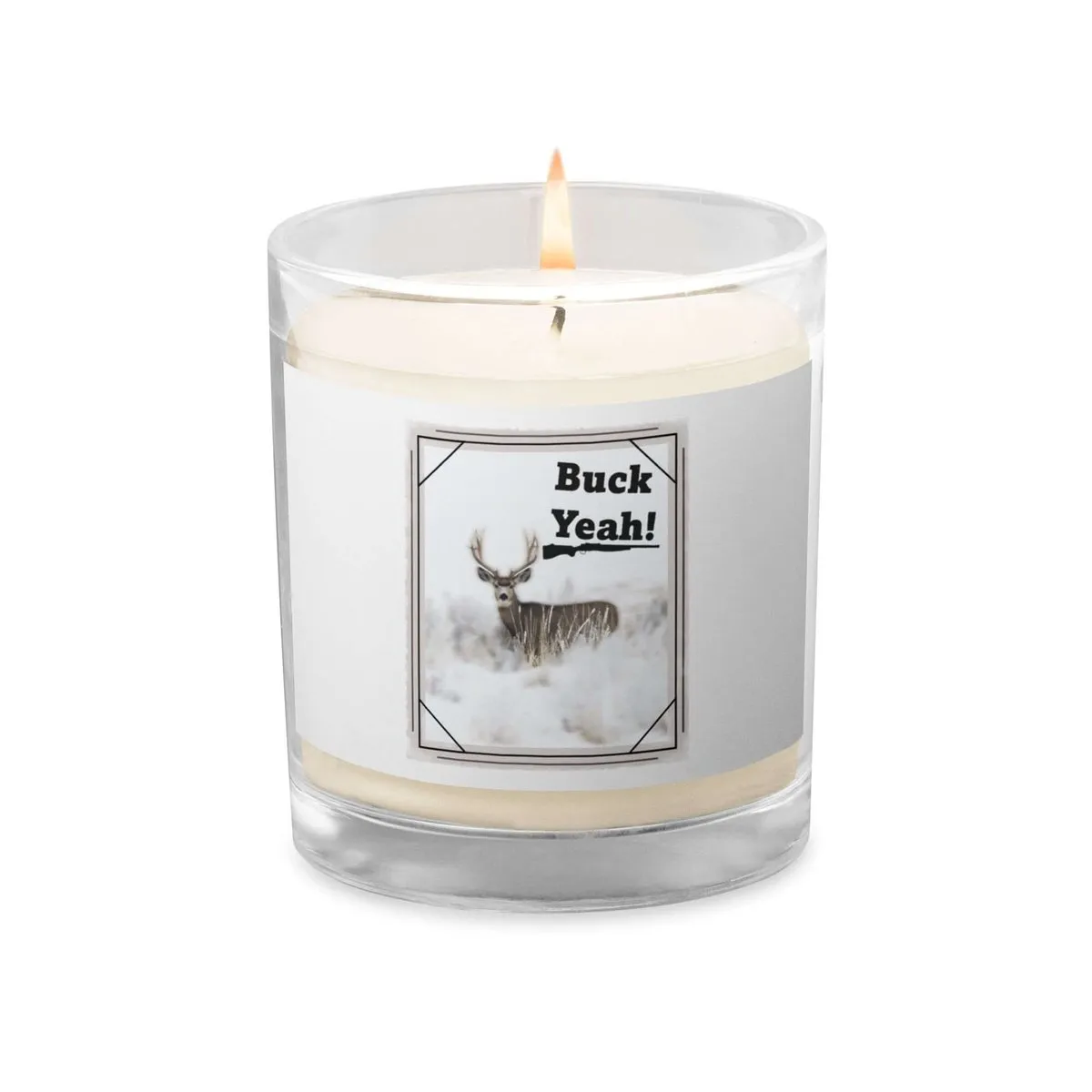 Buck Yeah Jar Candle - gift for him - gift for hunter - gift for her