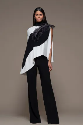 Cape Top and Flared Pants
