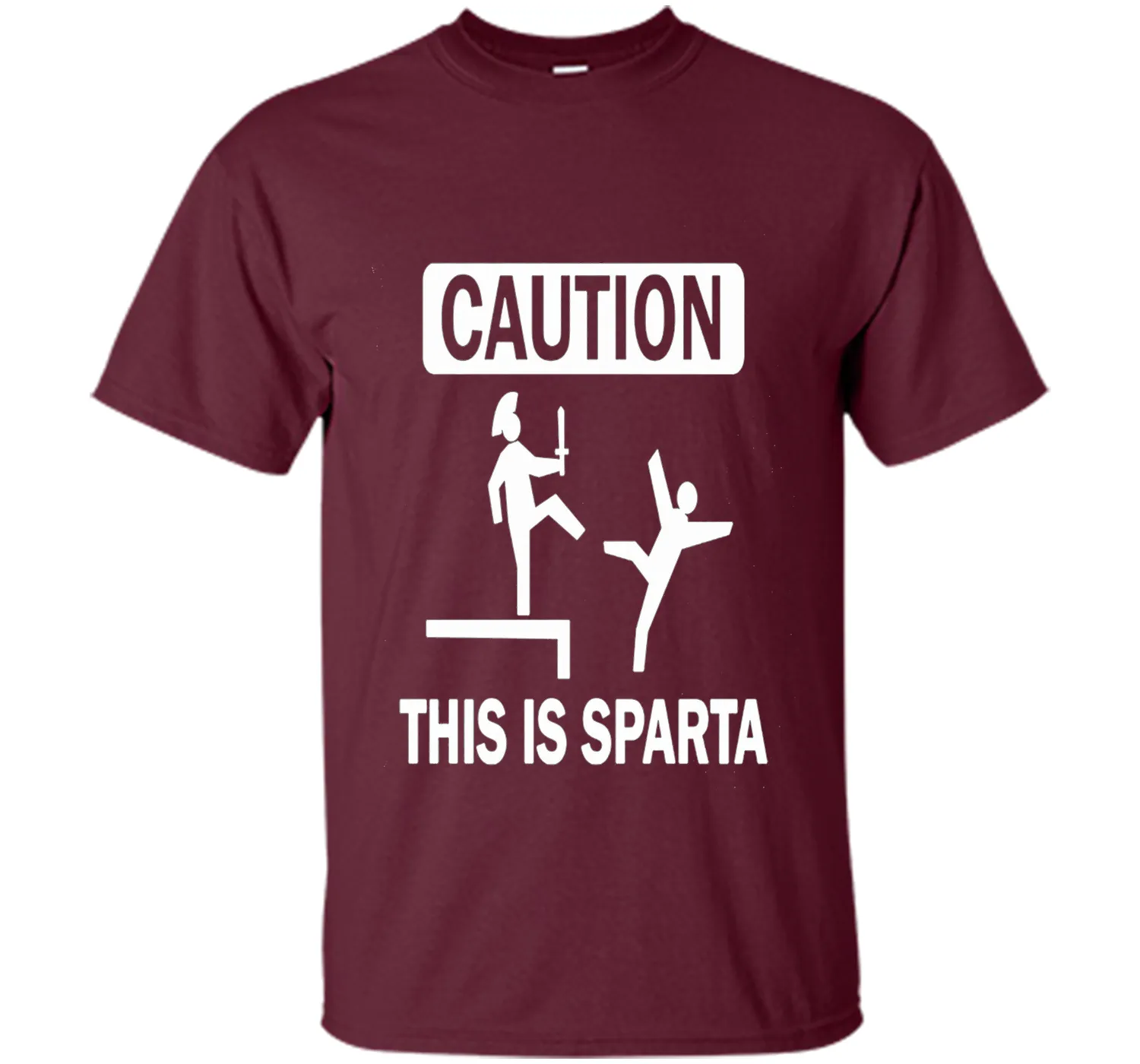 Caution This Is Sparta Funny T-Shirt
