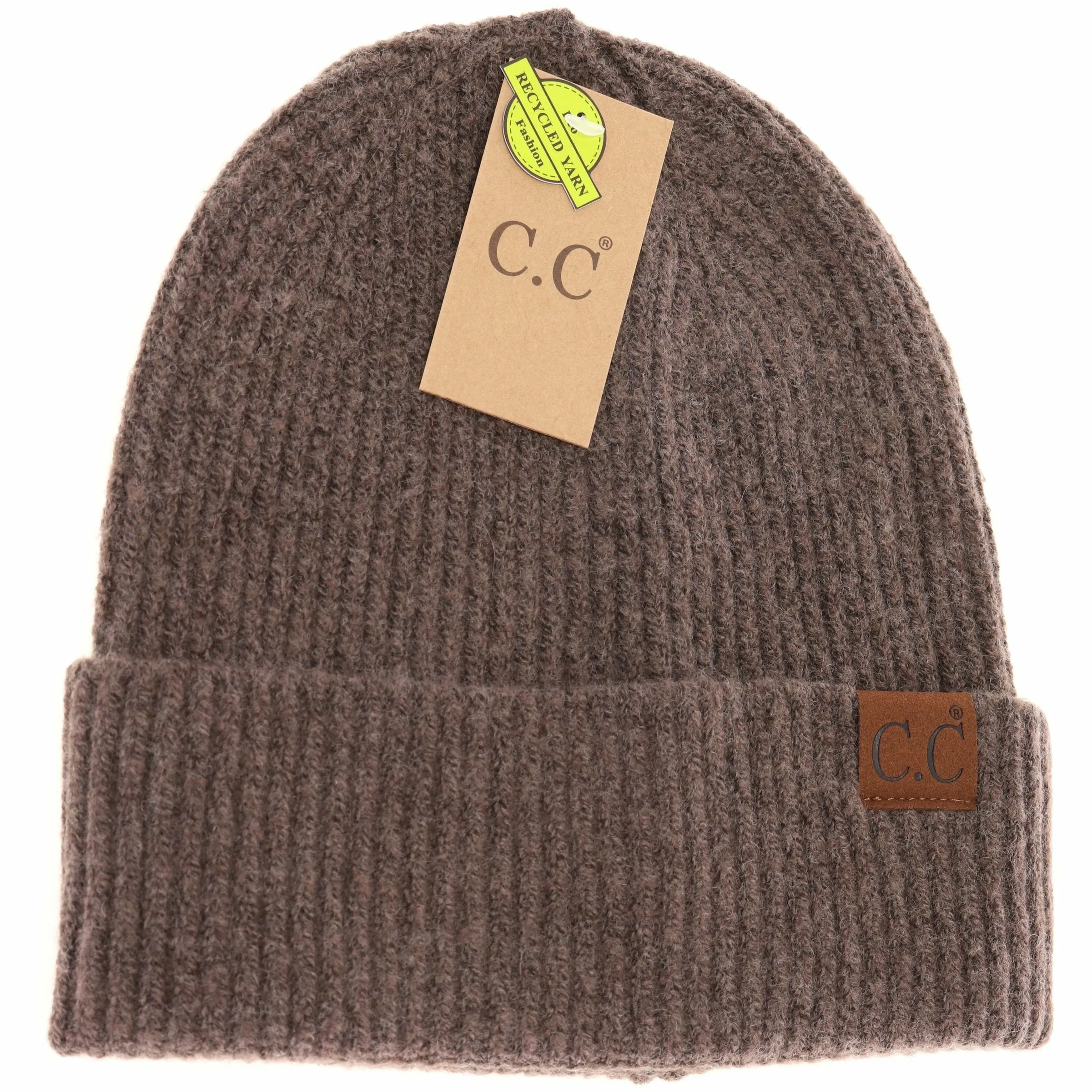 CC BEANIE UNISEX SOFT RIBBED CUFF BEANIE MULTIPLE COLORS