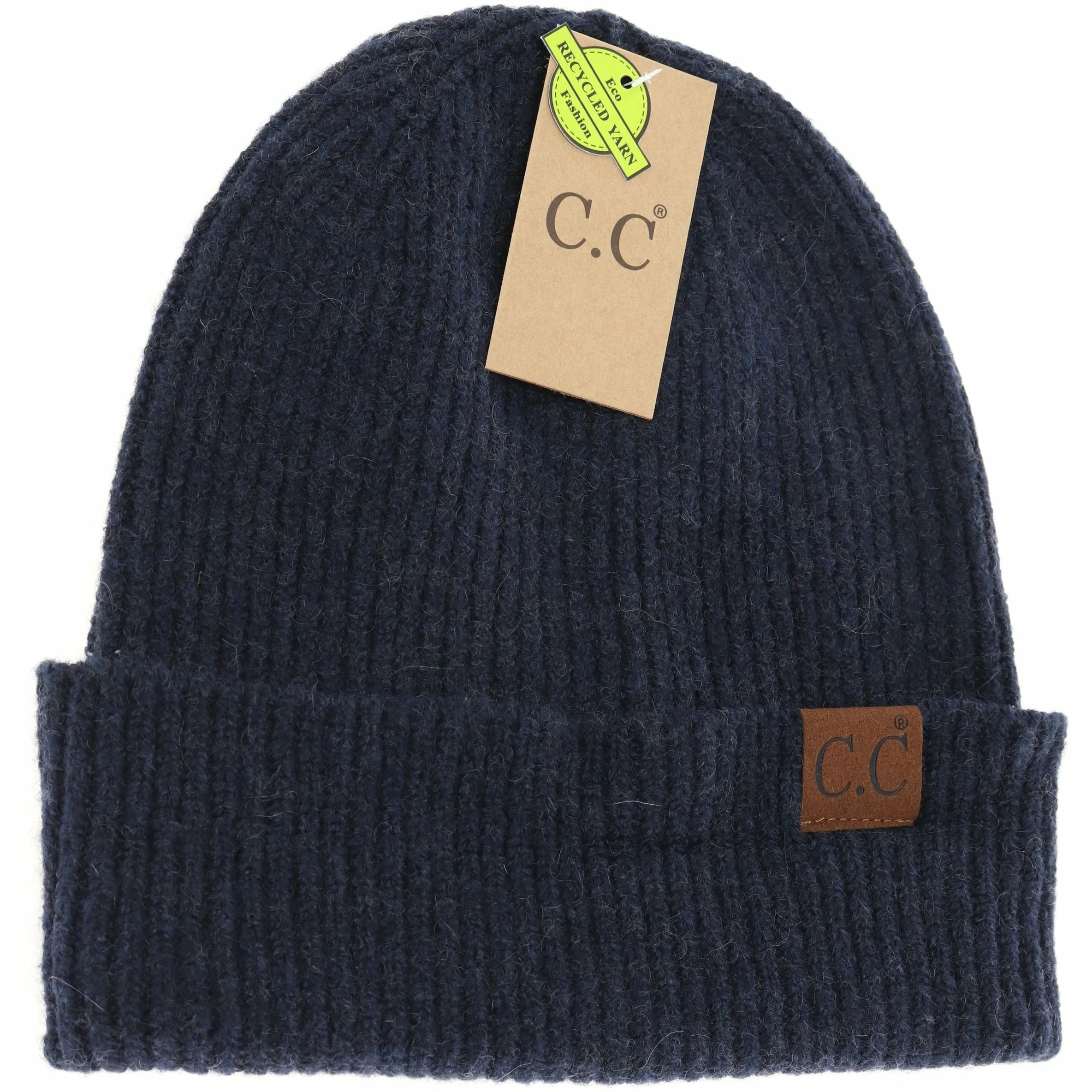 CC BEANIE UNISEX SOFT RIBBED CUFF BEANIE MULTIPLE COLORS