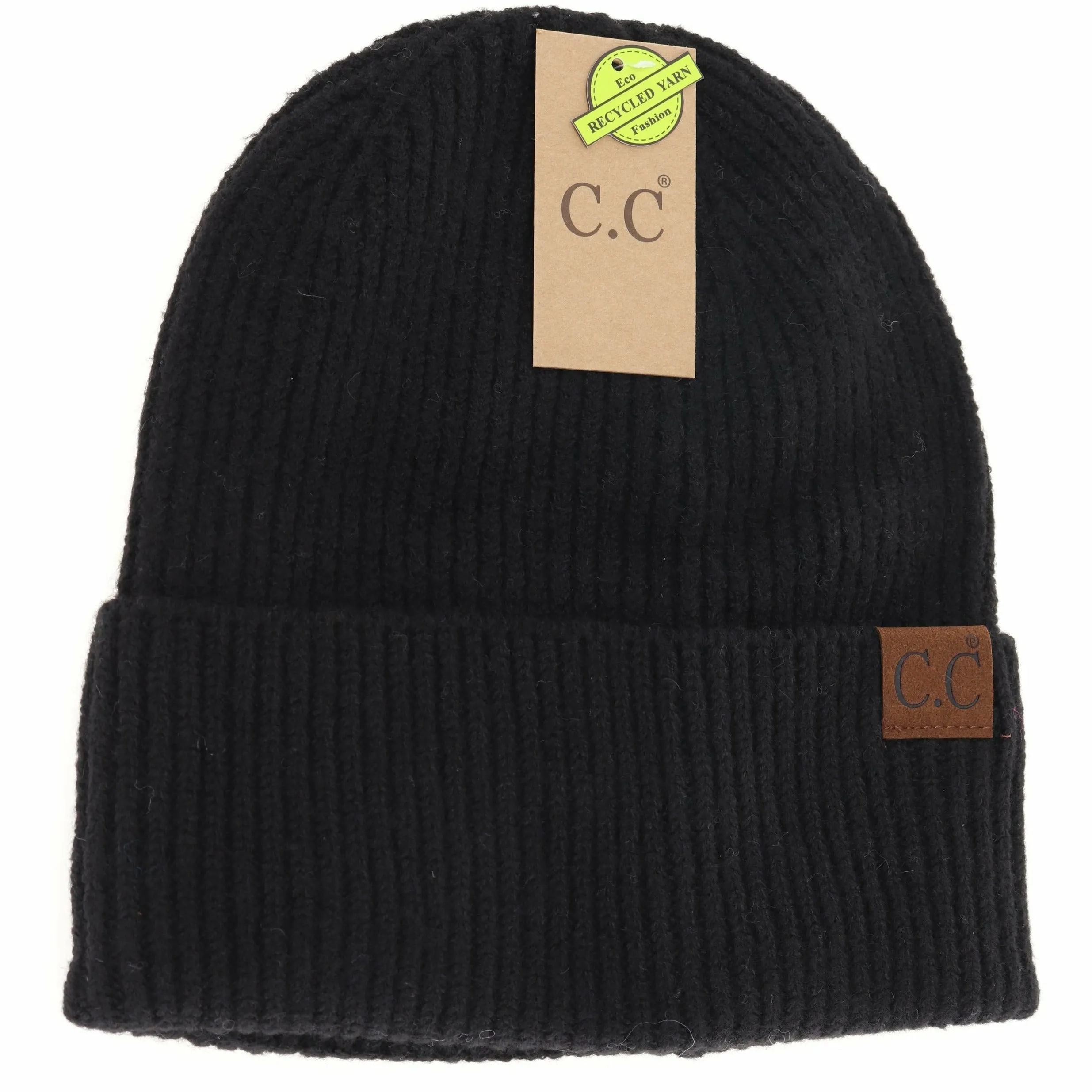 CC BEANIE UNISEX SOFT RIBBED CUFF BEANIE MULTIPLE COLORS