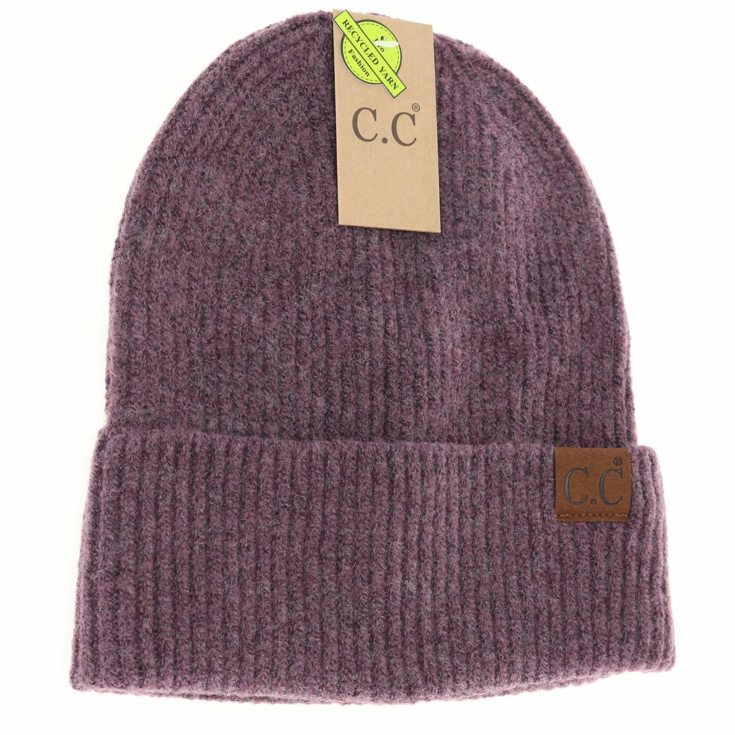 CC BEANIE UNISEX SOFT RIBBED CUFF BEANIE MULTIPLE COLORS
