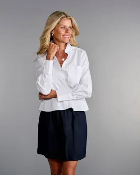 Claridge   King - The Crop in Crisp White: XL