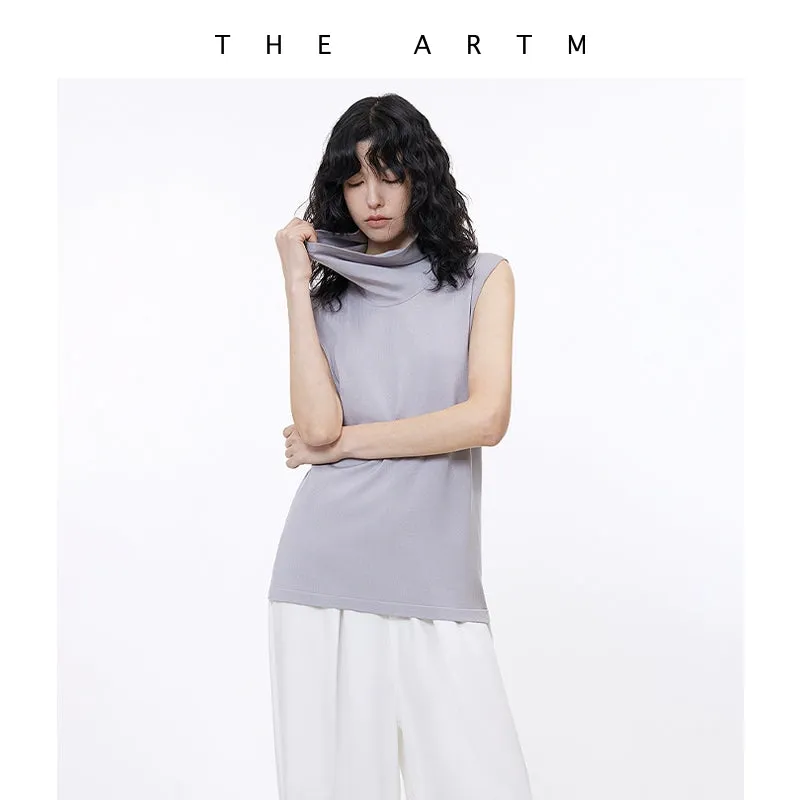 Classic High Collar Knitted Vest