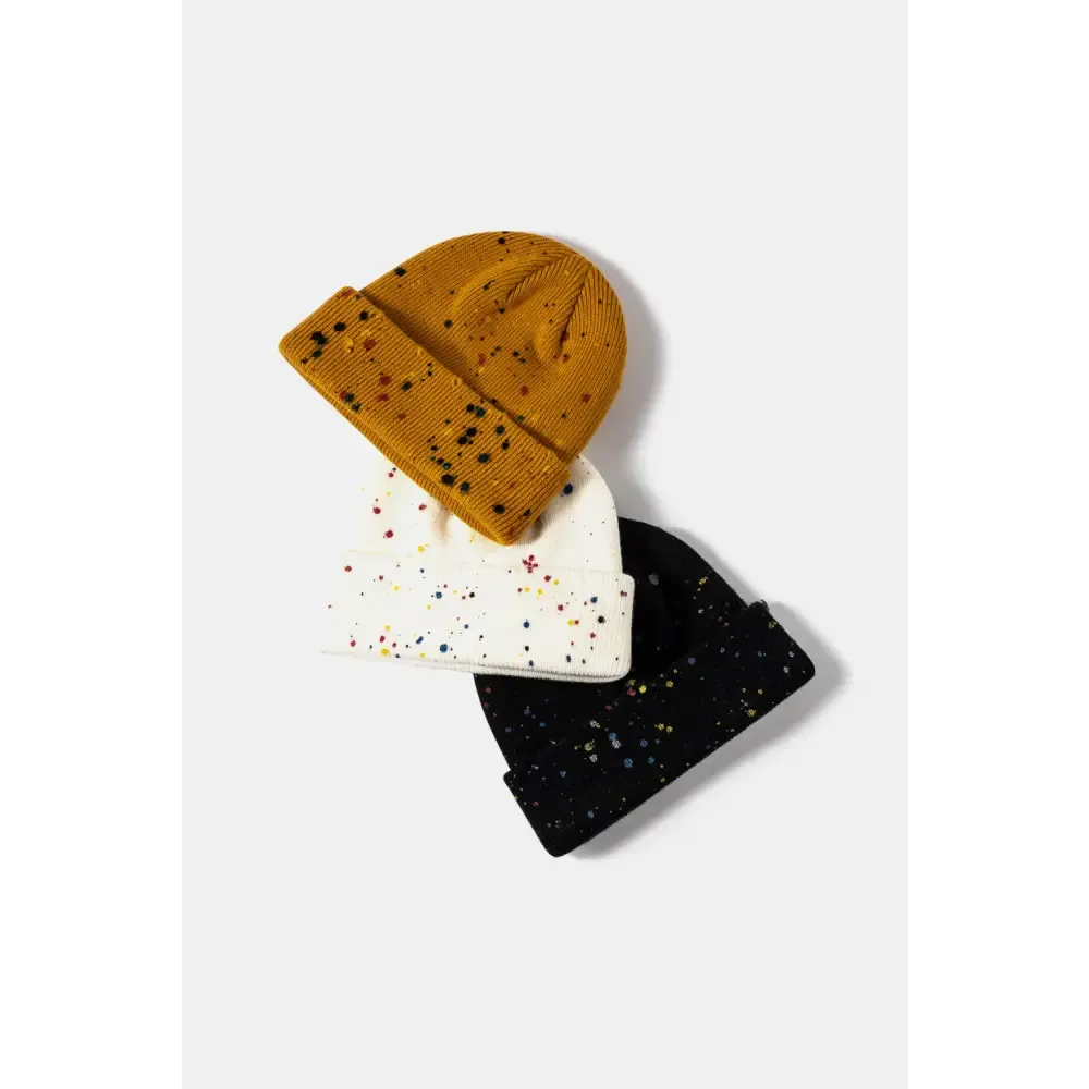 Confetti Rib-Knit Cuff Beanie Redefines Luxury Fashion for Women