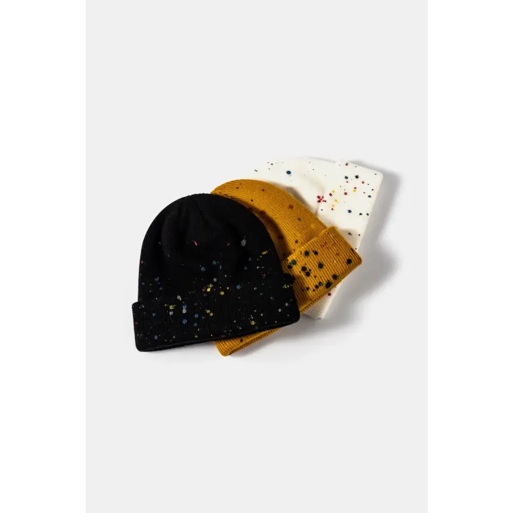 Confetti Rib-Knit Cuff Beanie Redefines Luxury Fashion for Women