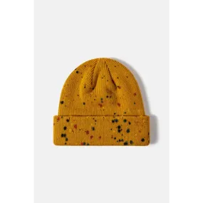 Confetti Rib-Knit Cuff Beanie Redefines Luxury Fashion for Women