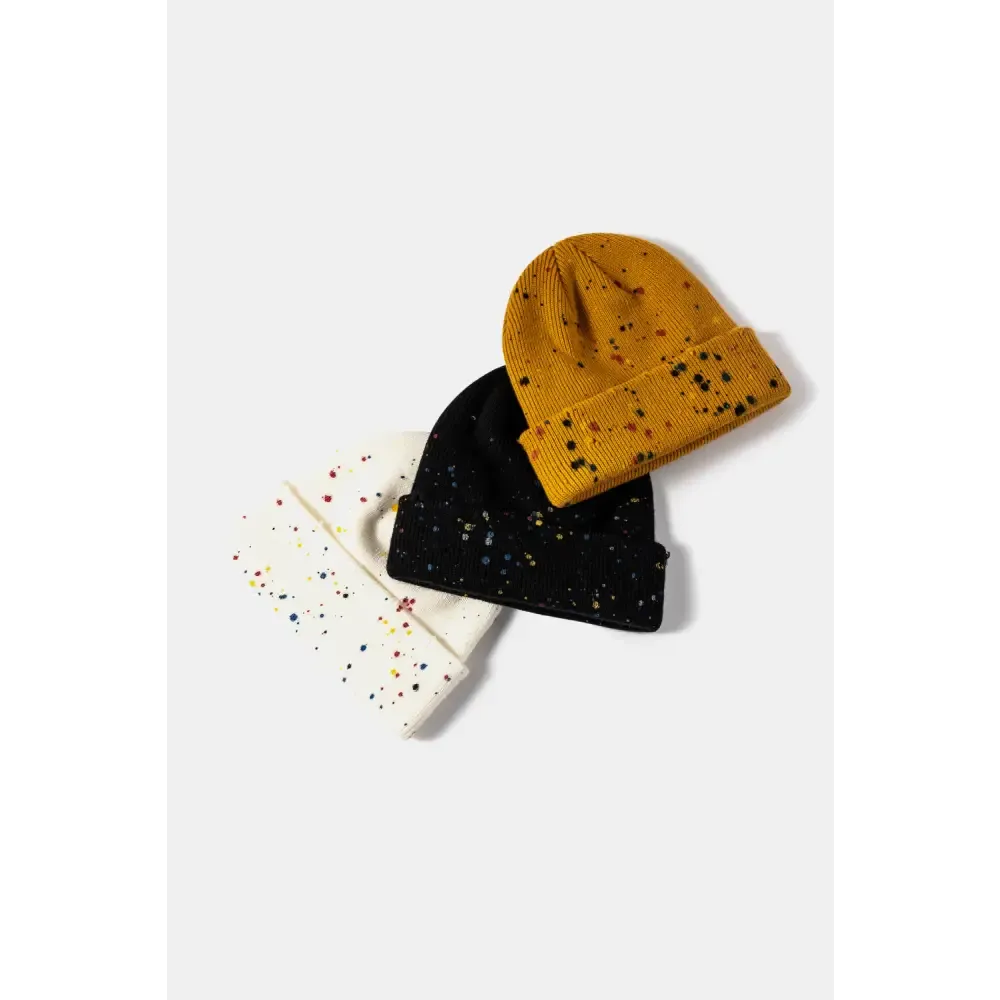 Confetti Rib-Knit Cuff Beanie Redefines Luxury Fashion for Women