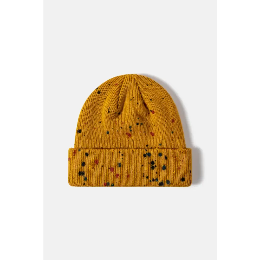Confetti Rib-Knit Cuff Beanie Redefines Luxury Fashion for Women