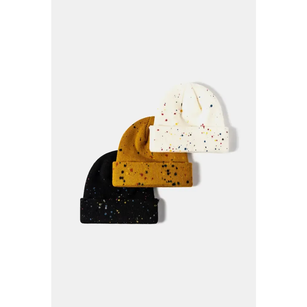 Confetti Rib-Knit Cuff Beanie Redefines Luxury Fashion for Women