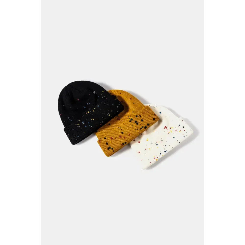Confetti Rib-Knit Cuff Beanie Redefines Luxury Fashion for Women