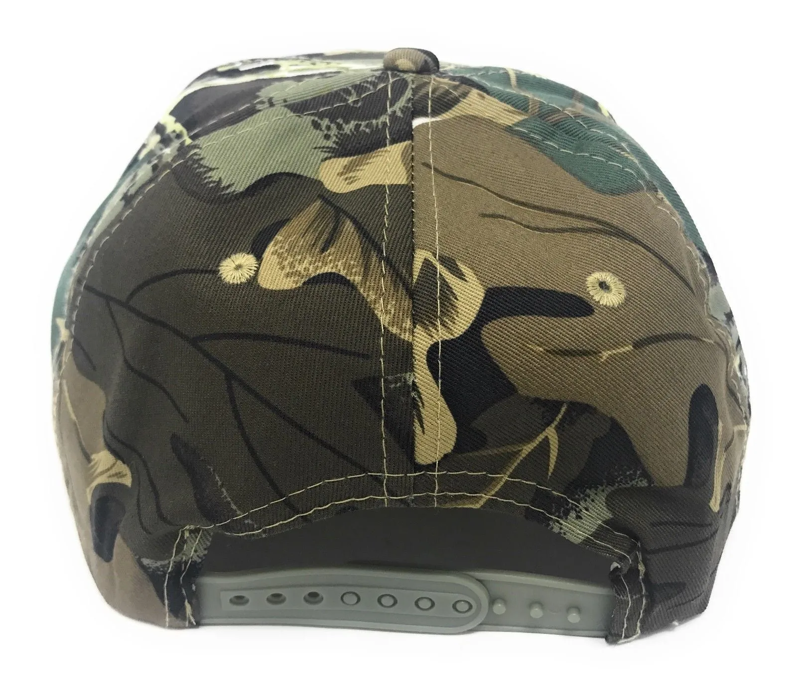 Cotton Twill Camo Camouflage 6 Panel Hunting Fishing Baseball Snapback Hats Caps