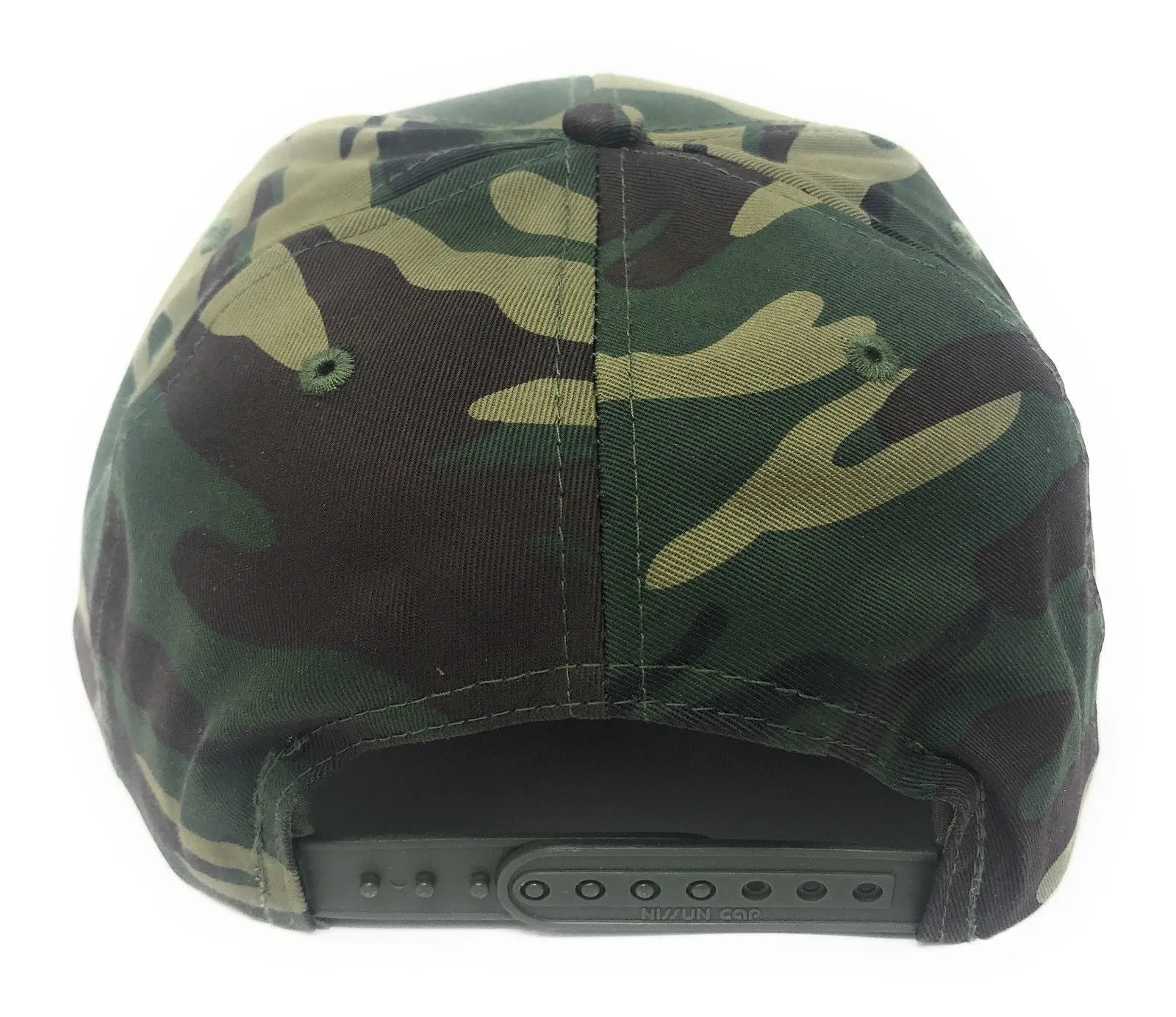 Cotton Twill Camo Camouflage 6 Panel Hunting Fishing Baseball Snapback Hats Caps