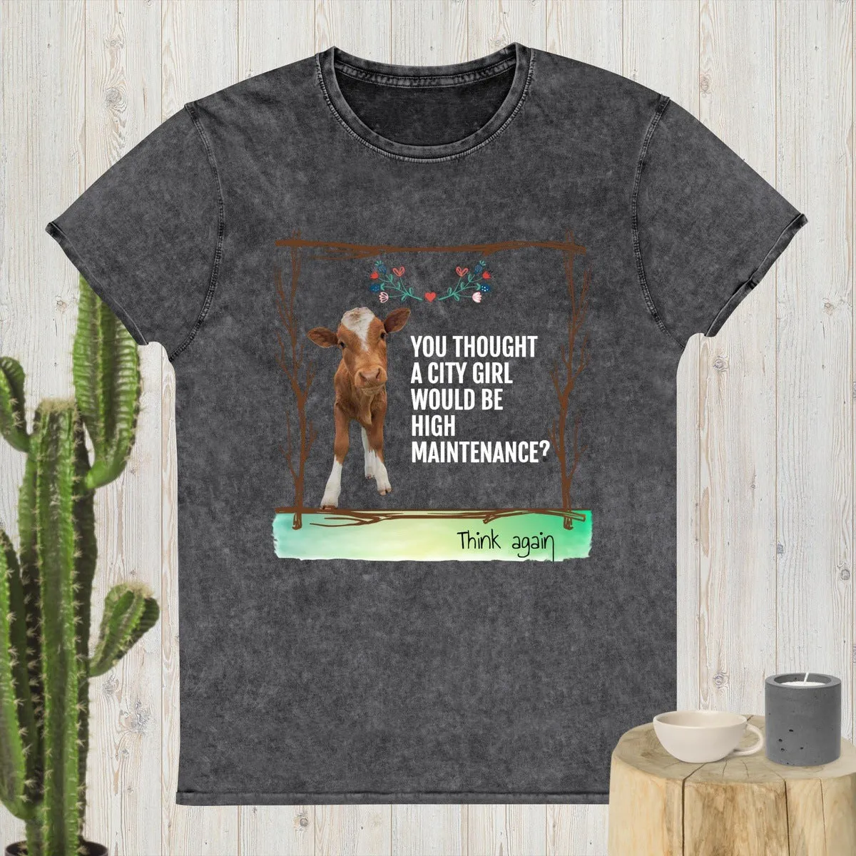 Country Girl High Maintenance Funny Farm T-shirt