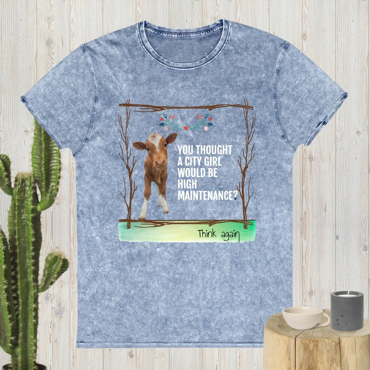 Country Girl High Maintenance Funny Farm T-shirt