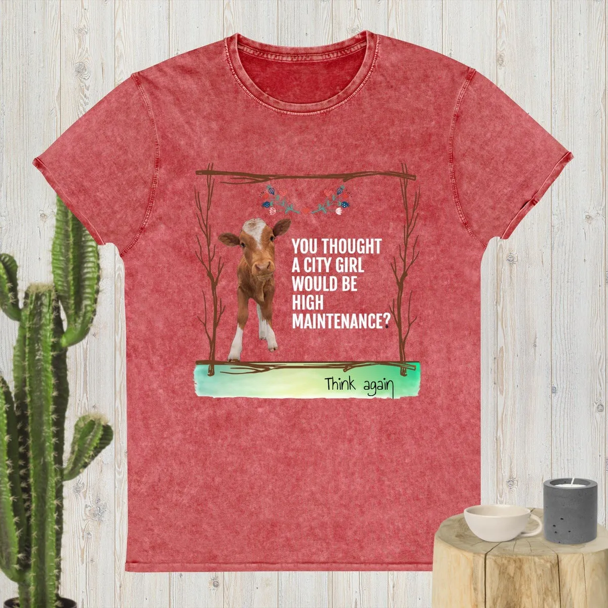 Country Girl High Maintenance Funny Farm T-shirt