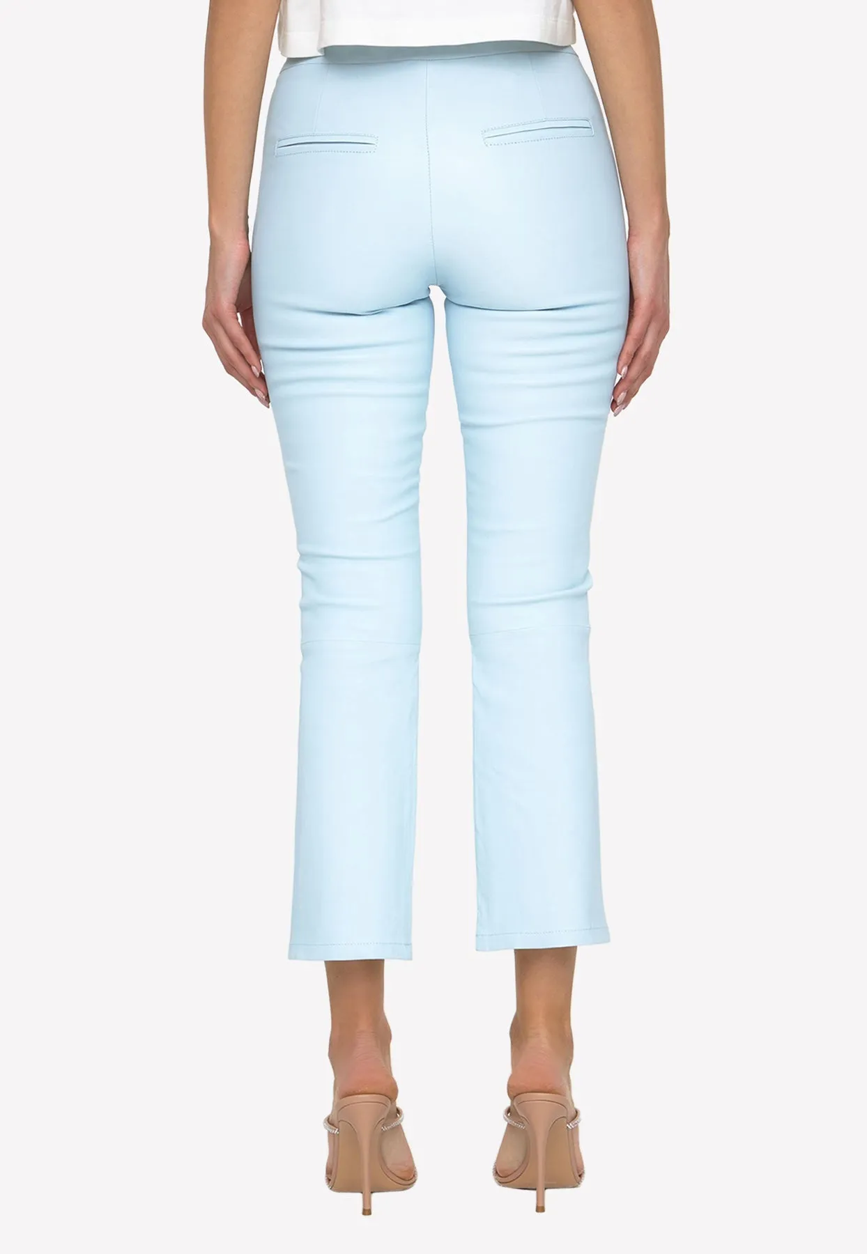 Cropped Leather Pants