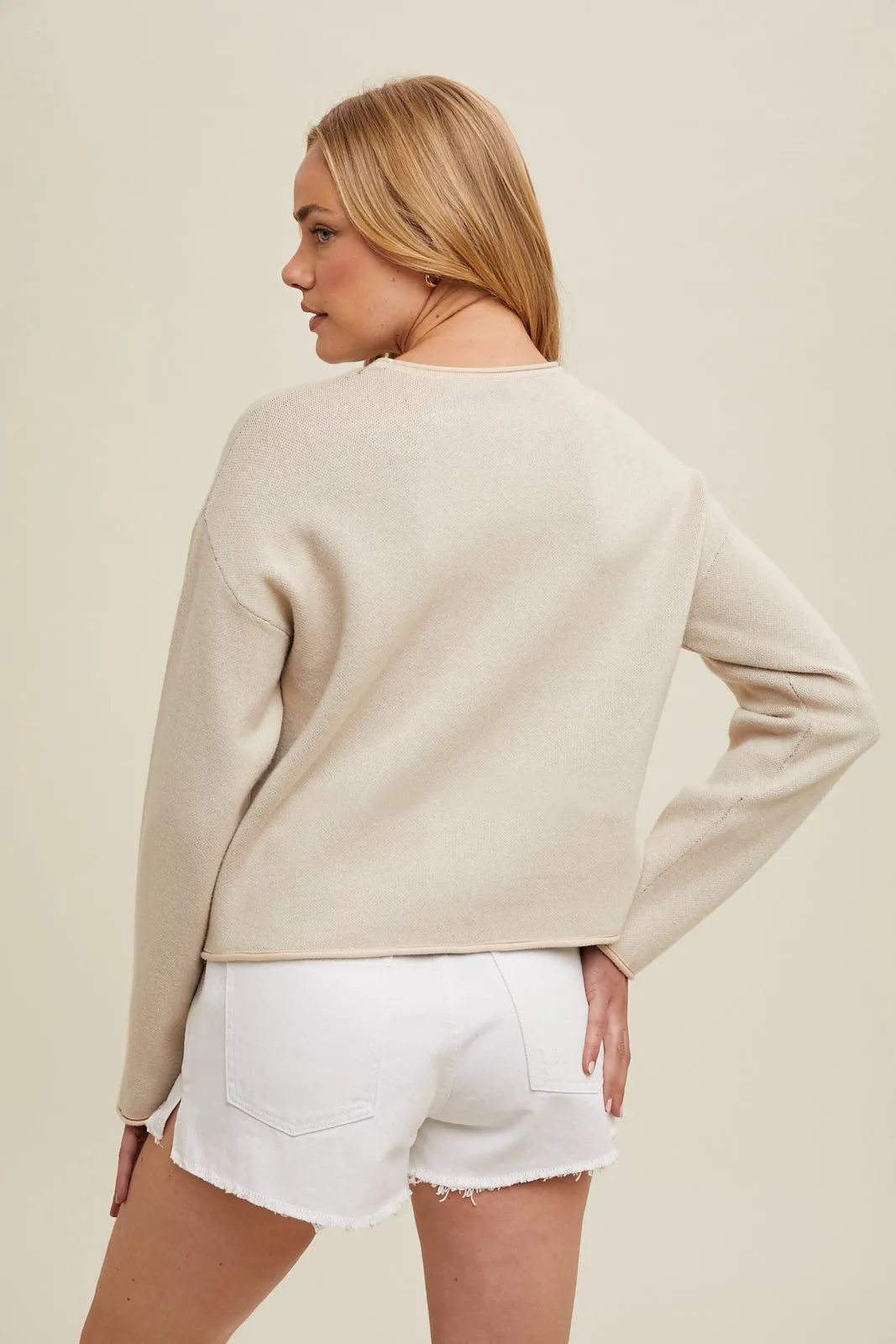 Cutie Cherry Crop Sweater