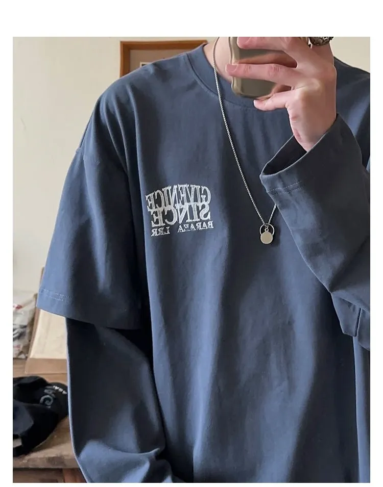 Fake layered long T -shirt or2710