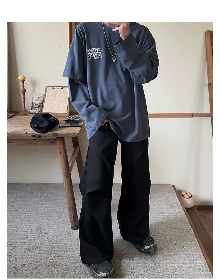 Fake layered long T -shirt or2710