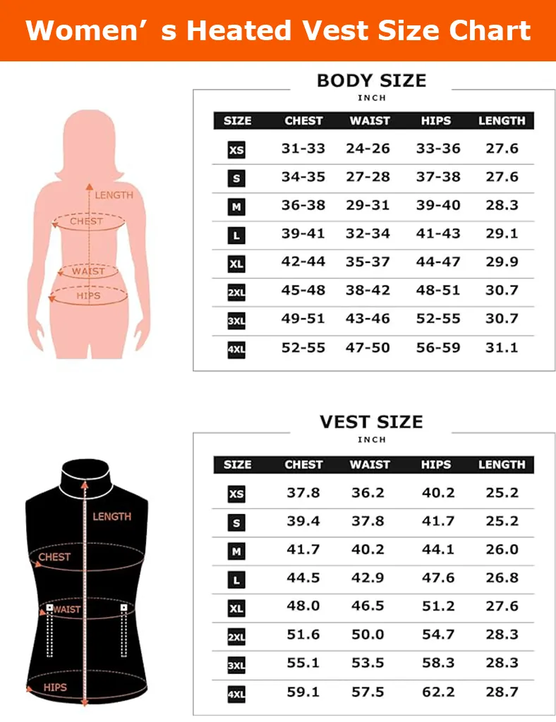 Heated Vest - Dual Control for Women's Comfortable Warmth