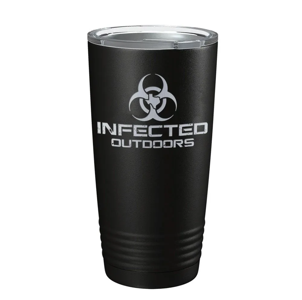 Infected Outdoors Stacked Logo Tumbler