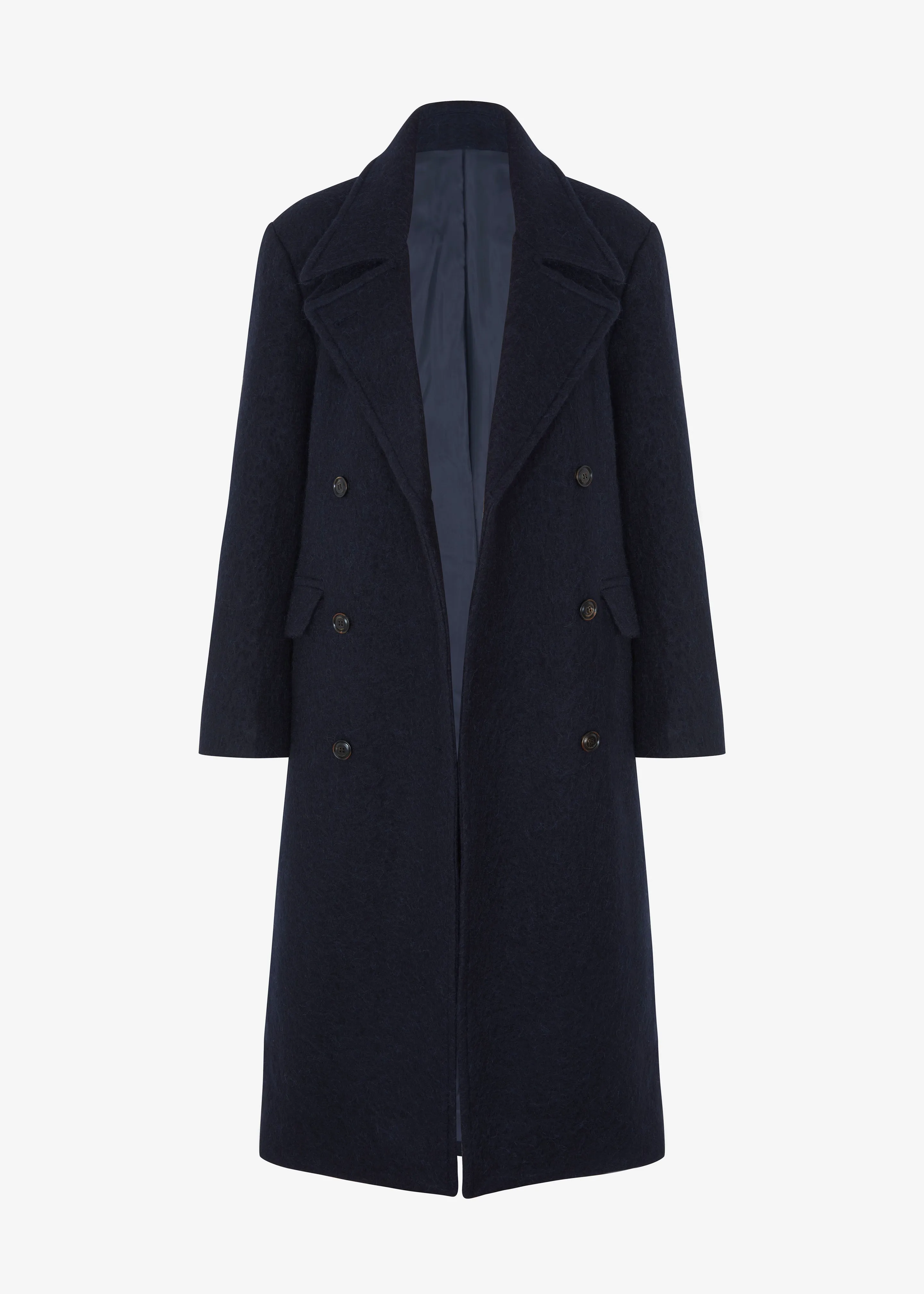 Jeremiah Wool Coat - Navy
