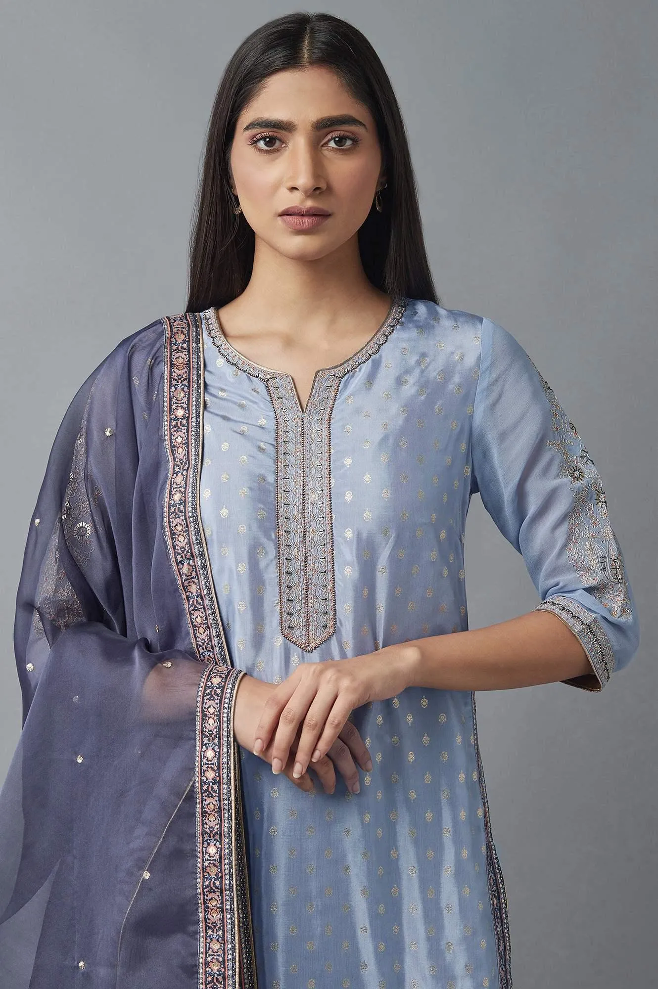 Light Purple Sharara Set