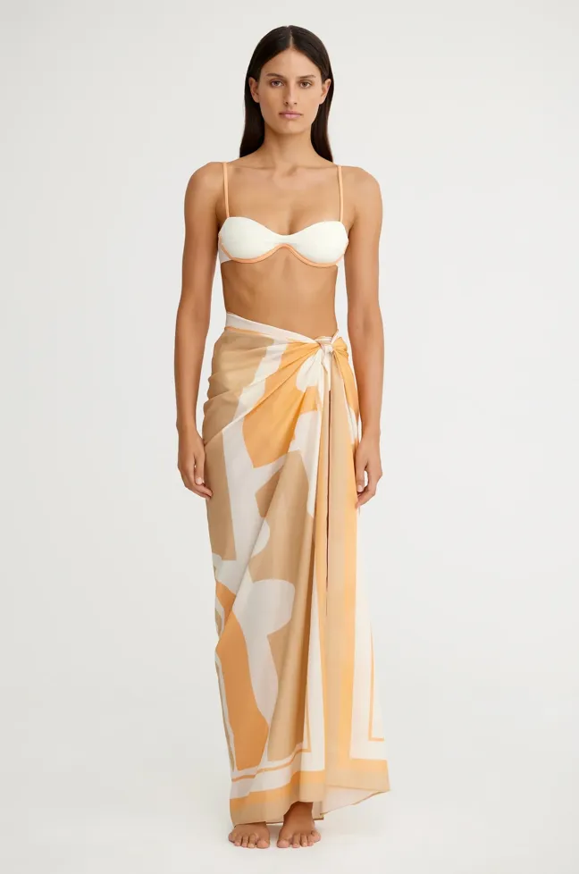 Marcela Sarong Apricot Shapes