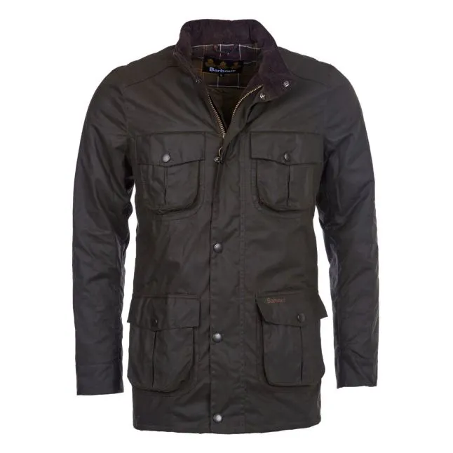 Mens Barbour Olive Corbridge Waxed Jacket