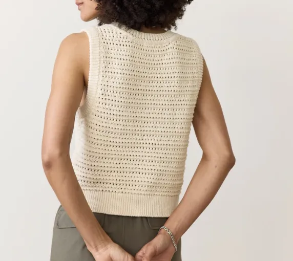 Montecito Sweater Vest - Cream